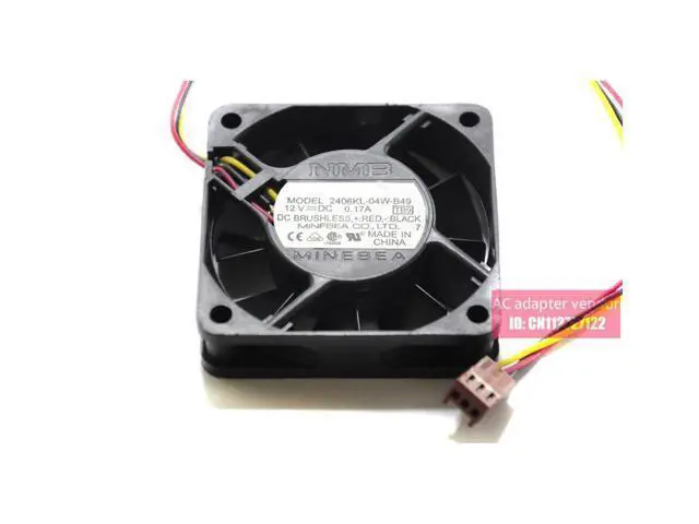 Alt view image 5 of 5 - NMB 12V 0.17a 2406KL-04W-B49 frequency fan cooling fan 6015