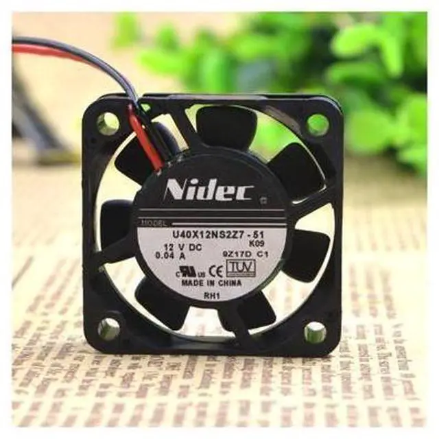 Alt view image 3 of 5 - U40X12NS2Z7-51 4010 4CM 12V 0.04A Ultra-quiet cooling fan