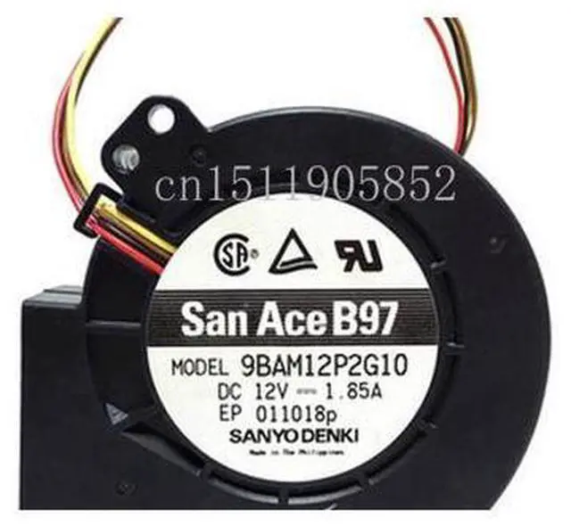 Main image of 9BAM12P2G10 Server Cooling Fan DC 12V 1.85A 4-wire