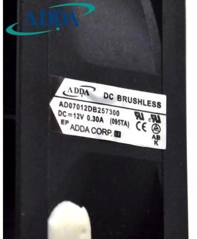 Alt view image 5 of 6 - ADDA 7025 7cm AD07012DB257300 12V CPU fan cooling