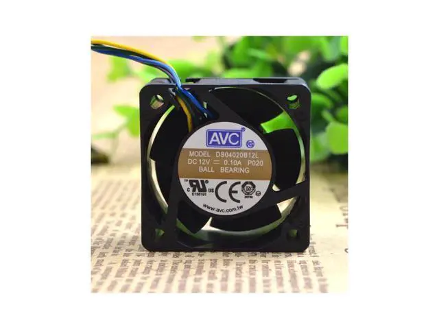 Alt view image 2 of 5 - 4cm 4020 12V 0.10A DS04020B12L 3-wire Dual Ball Cooling Fan