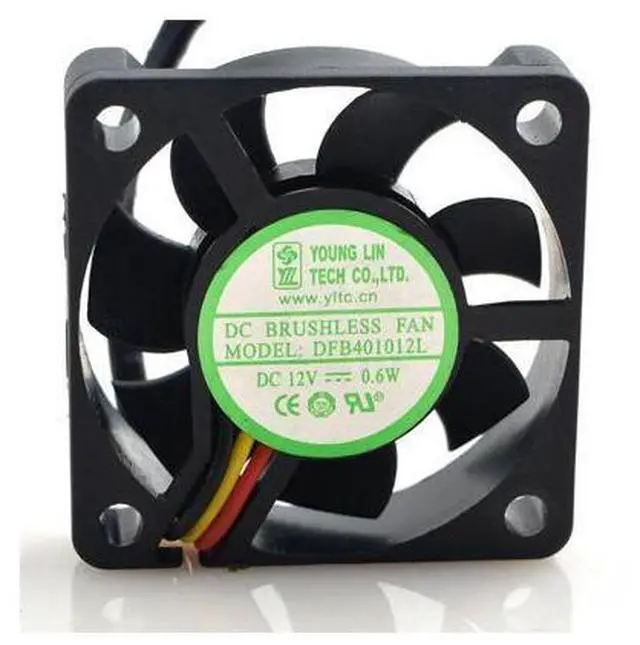 Main image of 4cm 4010 DFB401012L 12V 0.6W double ball mute cooling fan