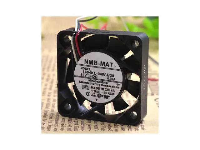 Alt view image 3 of 3 - 1604KL-04W-B39 4cm 4010 12V 0.09A Driver Cooling Fan
