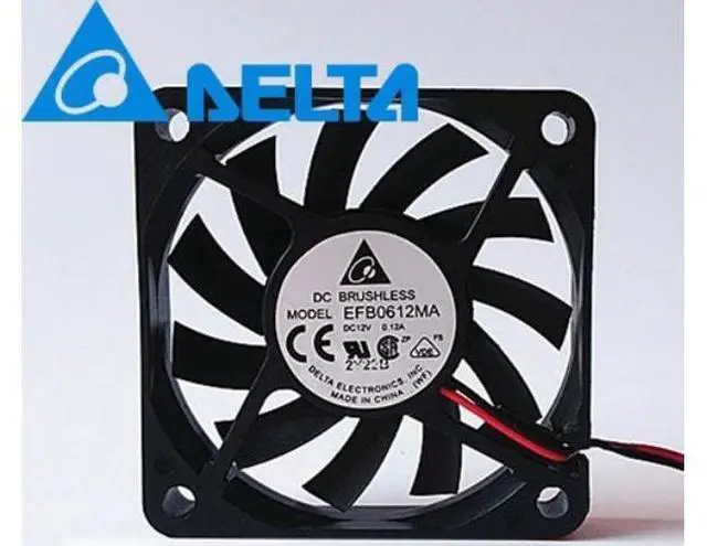Main image of 2pcs EFB0612MA 6010 6CM 60*60*10mm ultra-thin cooling fan