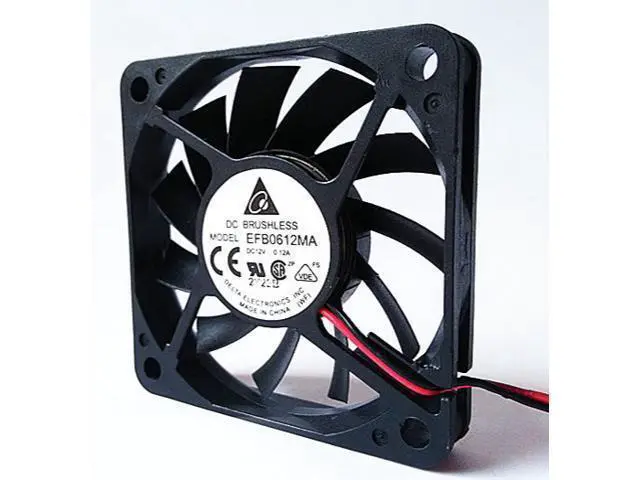 Alt view image 3 of 3 - 2pcs EFB0612MA 6010 6CM 60*60*10mm ultra-thin cooling fan