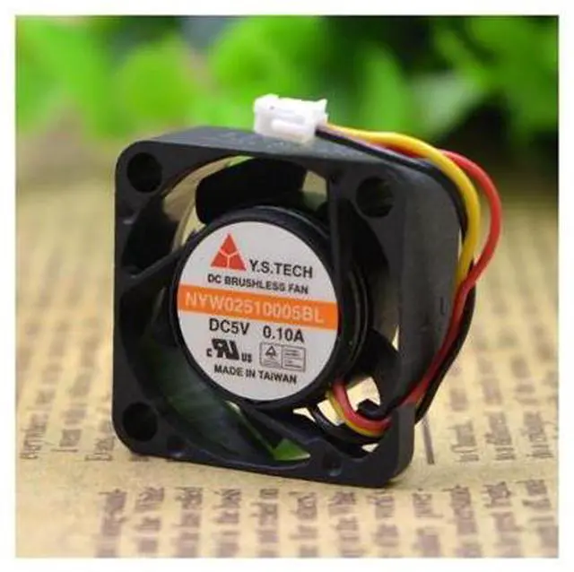 Main image of NYW02510005BL 2510 5V 0.1A 2.5CM\/cm Ball Micro Cooling Fan