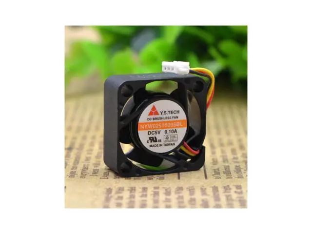 Alt view image 4 of 4 - NYW02510005BL 2510 5V 0.1A 2.5CM\/cm Ball Micro Cooling Fan
