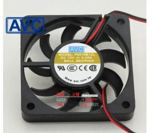 Main image of AVC and F6010B12L 6010 6CM 12V 0.08A quiet fan 60*60*10mm