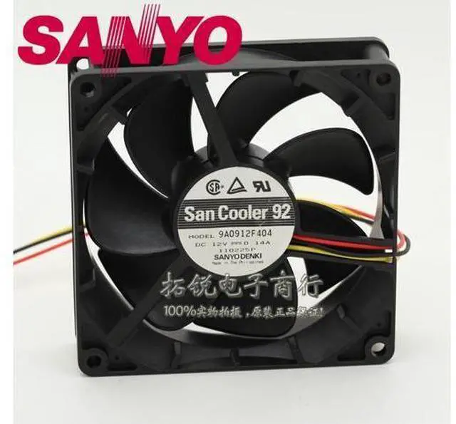 Main image of and 9A0912F404 9025 9cm 12V 0.14A fan 90*90*25mm