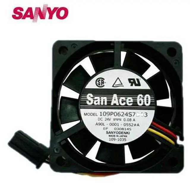 Main image of A90L-0001-0552 # A Fan 109P0624S7D03 6015 24V 0.08A