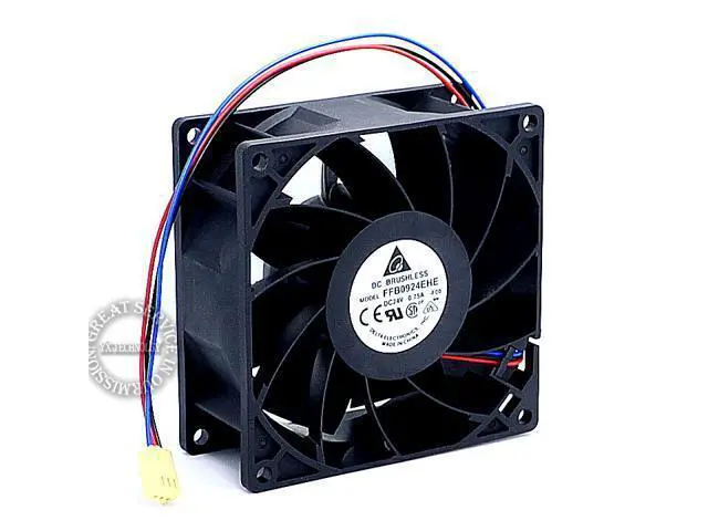 Alt view image 2 of 5 - 9CM converter fan IPC FFB0924EHE 9038 24V 0.75A 90*90*38mm