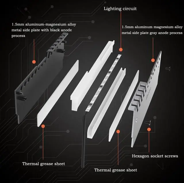 Alt view image 3 of 7 - 2Pcs RGB RAM Heatsink DDR DDR3 DDR4 Memory Radiator Vest Cooling Heat Spreader Cooler for Desktop PC Computer Gaming Overclocking