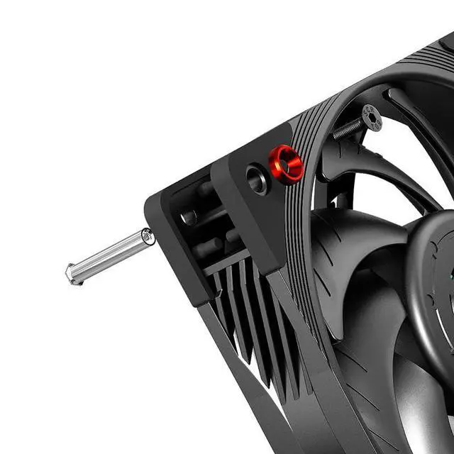 Alt view image 3 of 7 - 4Pcs CPU Fan Long Screws Computer DIY Chassis Case Fan Screw for 12025 Fan Easy Installation 25mm Thickness Fan Lock Screws Stainless Steel Not Damaging The Fan (Black)