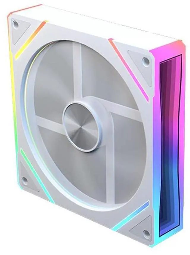 Main image of 120mm Case Fan 5V 3Pin ARGB 4PIN PWM Cooler Heatsink Addressable RGB Chassis Case Fan Radiator for Desktop Computer (White, Backward Direction)