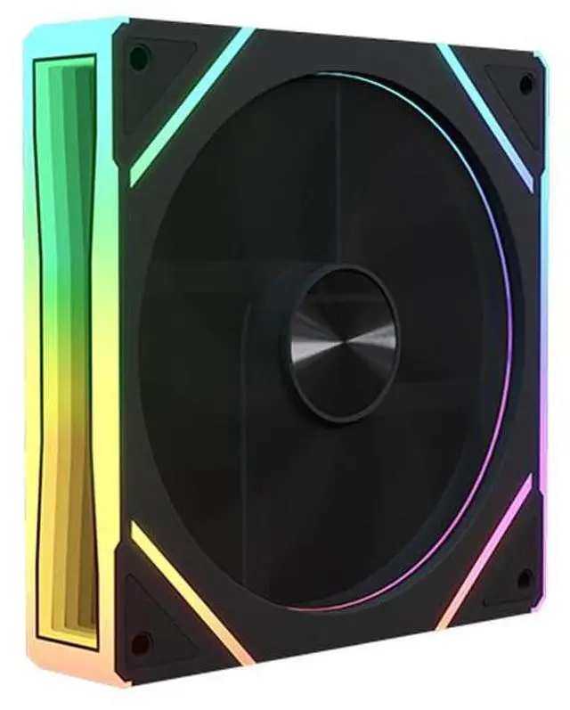 Main image of 120mm Case Fan 5V 3Pin ARGB 4PIN PWM Cooler Heatsink Addressable RGB Chassis Case Fan Radiator for Desktop Computer (Black, Forward Direction)