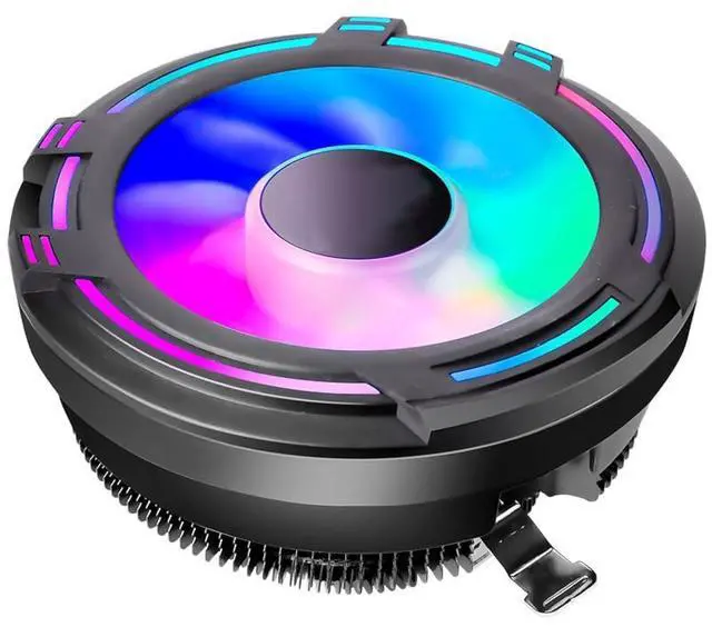 Main image of RGB PC Fans CPU Cooler Radiator DC 12V 3Pin Colorful 120mm CPU Cooling Fan PC Heatsink for Intel/AMD Support Under 95W CPU