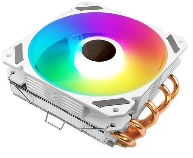 Main image of ARGB CPU Cooler Ventilador Fan 4Pin PWM RGB Silent 5 Heat Pipes CPU Fan Cooling Radiator for Intel LGA 2011 1150 1151 1155 1200 1366 AMD AM3 AM4 Below 150W CPU (White 5V/3Pin ARGB T500)