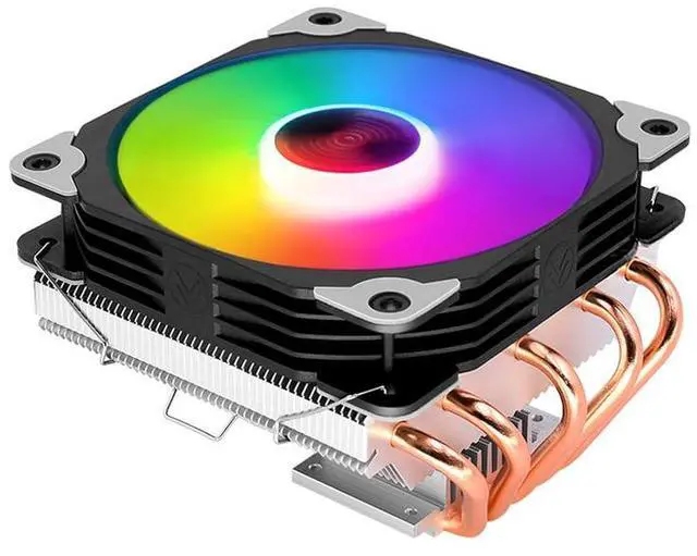 Main image of ARGB CPU Cooler Ventilador Fan 4Pin PWM RGB Silent 5 Heat Pipes CPU Fan Cooling Radiator for Intel LGA 2011 1150 1151 1155 1200 1366 AMD AM3 AM4 Below 150W CPU (Black 4Pin PWM T5)