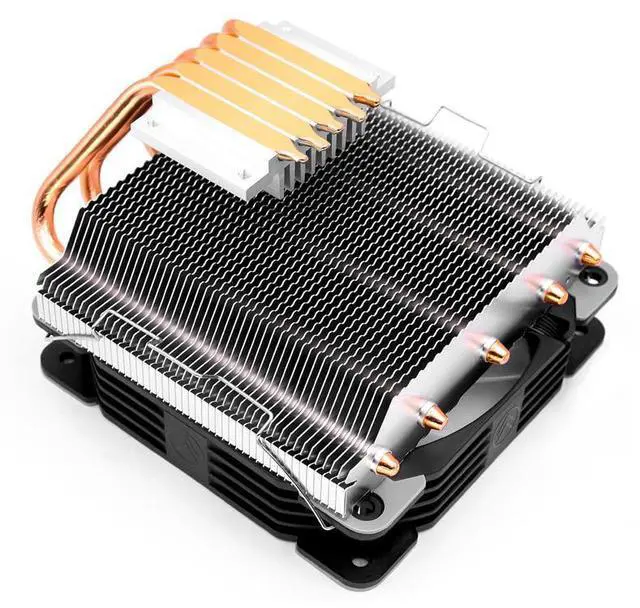 Alt view image 3 of 7 - ARGB CPU Cooler Ventilador Fan 4Pin PWM RGB Silent 5 Heat Pipes CPU Fan Cooling Radiator for Intel LGA 2011 1150 1151 1155 1200 1366 AMD AM3 AM4 Below 150W CPU (Black 4Pin PWM T500)