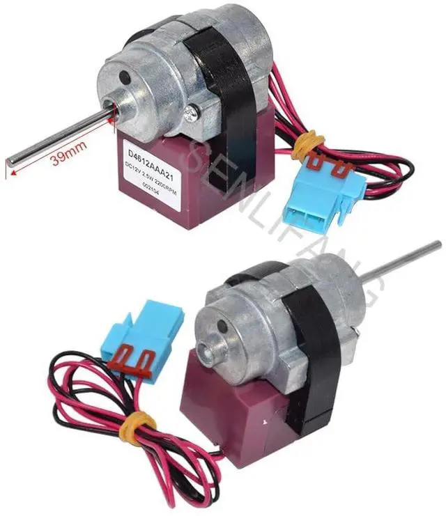 Main image of D4612AAA13 D4612AAA21 New Refrigerator Fan Motor DC12V 2.5W 2200RPM Two Lines for Refrigerator Freezer