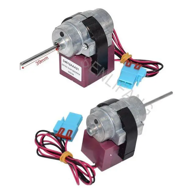 Alt view image 2 of 5 - D4612AAA13 D4612AAA21 New Refrigerator Fan Motor DC12V 2.5W 2200RPM Two Lines for Refrigerator Freezer