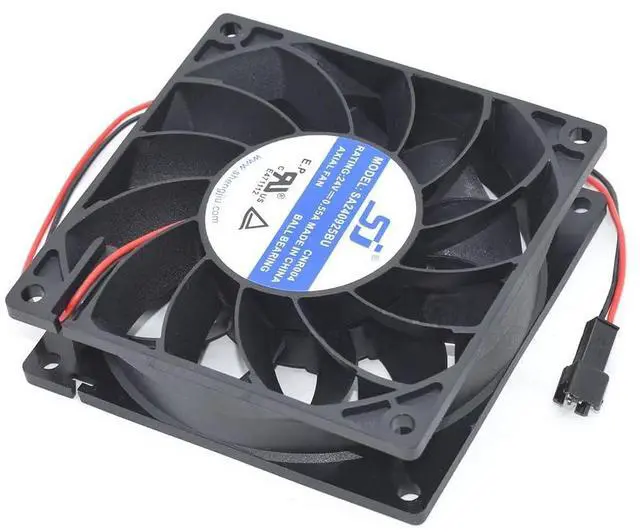 Main image of for SA240925BU DC24V 0.55A Square Cooling Fan 92 * 92 * 25MM 9.2CM 2Lines Cooler