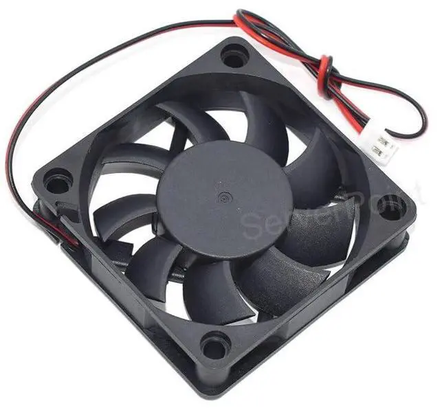 Alt view image 4 of 7 - 6CM New Square Cooling Fan 2PIN LC6015MS14 DC14V 0.15A 6015