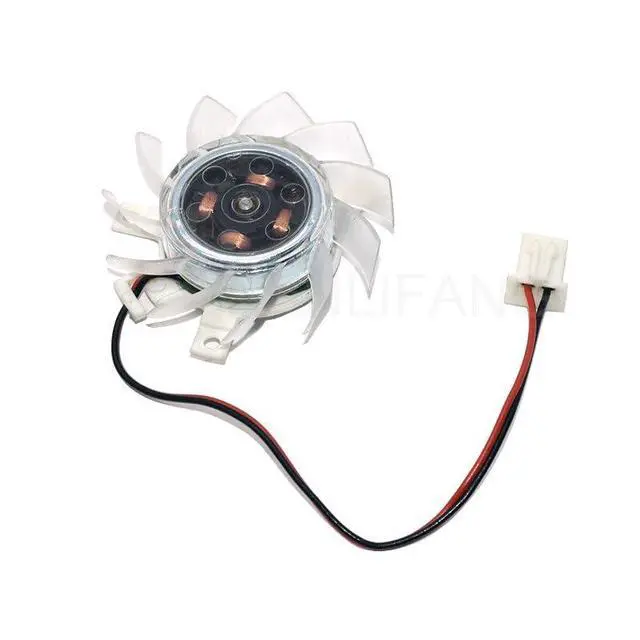 Alt view image 2 of 3 - New Cooler T124010SL R124010SL 37mm 23x29x29mm 12V 0.10A 2Pin for GT210 Card Cooling Fan