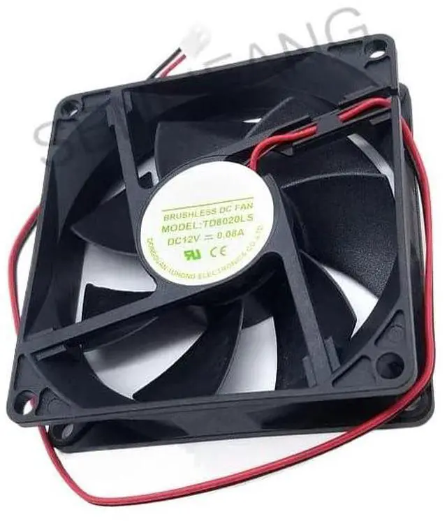Alt view image 2 of 3 - for TD8020LS Cooler 12V 0.08A 2Lines 8020 80 * 80 * 20MM 8CM Cooling Fan