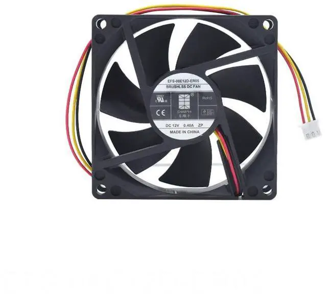 Main image of EFS-08E12D-ER05 New DC12V 0.40A 8025 80 * 80 * 25MM 3Wires Cooling Fan