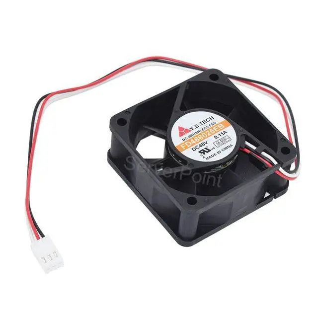 Alt view image 3 of 5 - New 6CM Square Cooling Fan FD486025EB DC48V 0.11A 6025 60x60x25MM 3Lines Computer Cooler