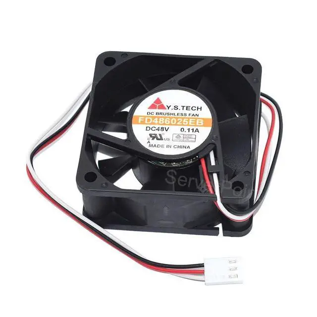 Alt view image 4 of 5 - New 6CM Square Cooling Fan FD486025EB DC48V 0.11A 6025 60x60x25MM 3Lines Computer Cooler