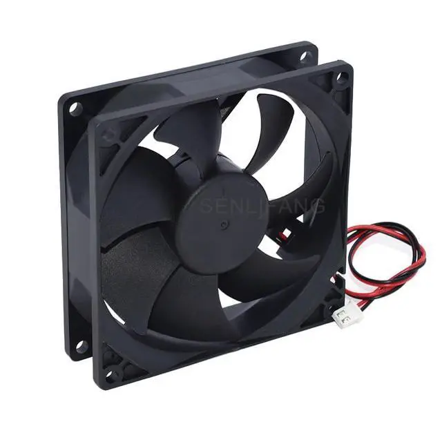 Alt view image 2 of 3 - New 9CM 9025 Square Cooling Fan TX9025L12S DC12 V 0.16A 2Lines