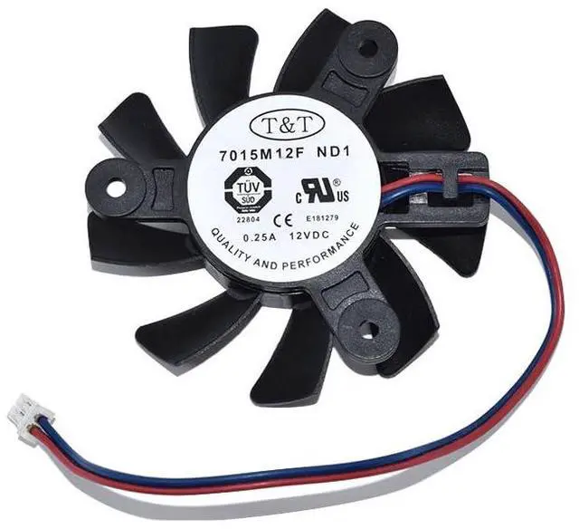 Main image of 7015M12F ND1 for T&T DC 12V 0.25A 2Pins Cooling Fan New