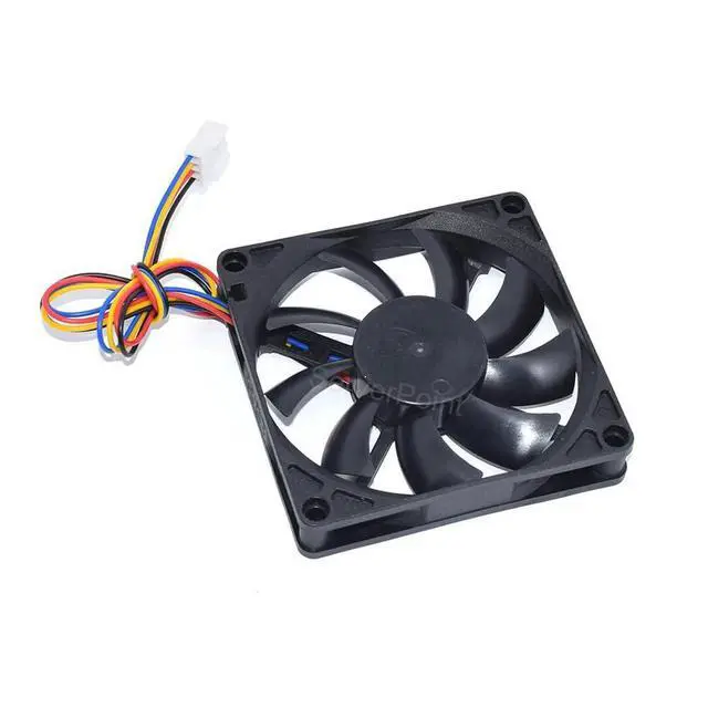 Alt view image 4 of 5 - 80*80*15MM 8015 Cooler TT-8015 A8015L12S 8CM 4Wires PWM DC12V 0.28A Cooling Fan for Desktop, Graphic Cards