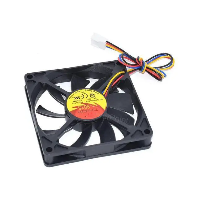 Alt view image 2 of 5 - 80*80*15MM 8015 Cooler TT-8015 A8015L12S 8CM 4Wires PWM DC12V 0.28A Cooling Fan for Desktop, Graphic Cards