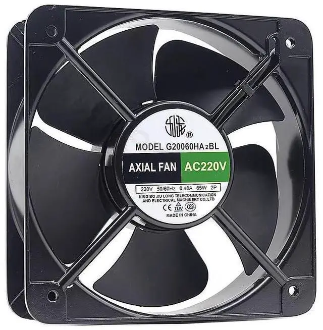 Main image of for G20060HA2BL Cooler 220V 65W 0.48A 2-Line 200 * 200 * 60MM 20060 Square Cooling Fan