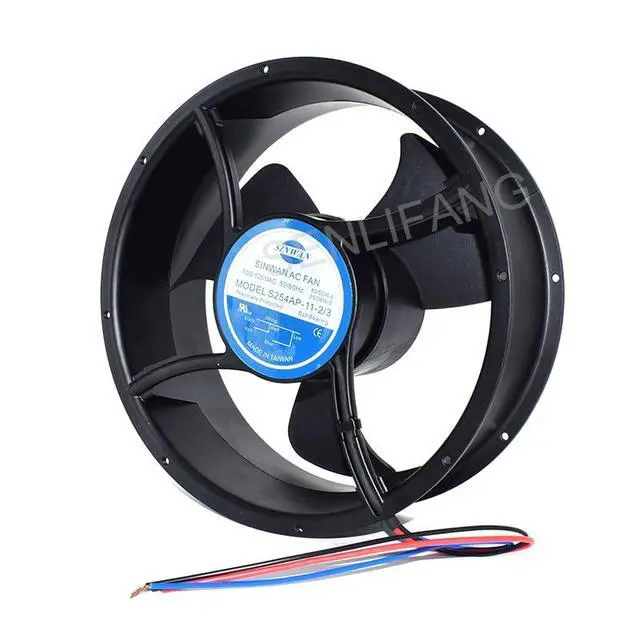 Alt view image 3 of 3 - for S254AP-11-2/3 110V 3-Wire 25489 254mm 1900/1450 RPM 620/470CFM Cooling Fan