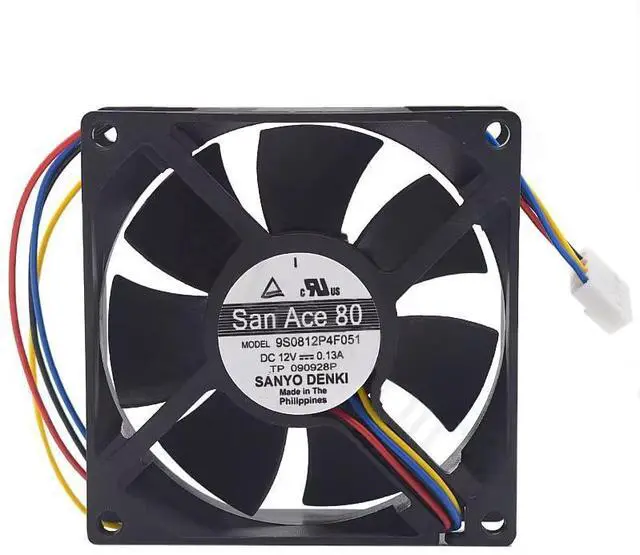 Main image of for 9S0812P4F051 8025 80X80X25mm 8CM 12V 0.13A 4Wire Cooling Fan