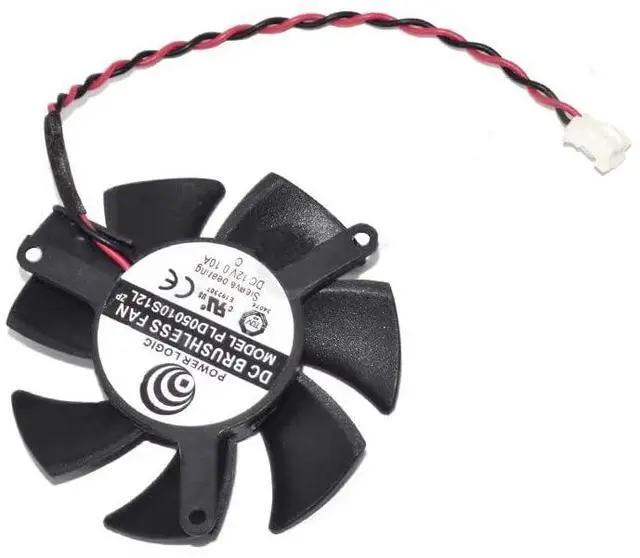 Main image of for GT220 GTS210 Graphics Card Fan PLD05010S12L 0.1A 2 Lines 47mm Diameter Hole Pitch 39mm Cooler