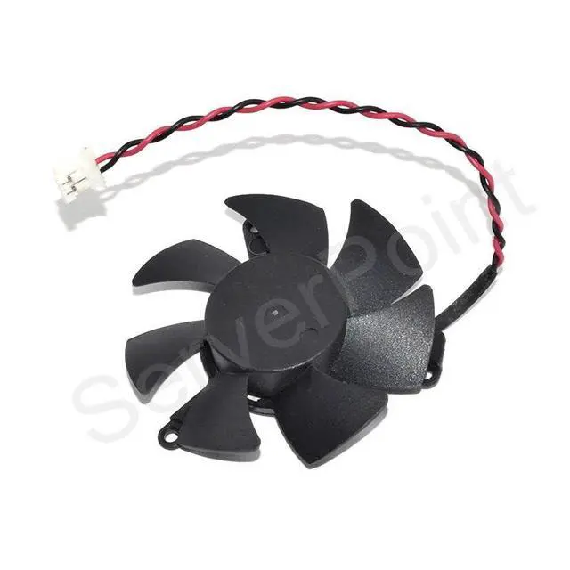 Alt view image 2 of 3 - for GT220 GTS210 Graphics Card Fan PLD05010S12L 0.1A 2 Lines 47mm Diameter Hole Pitch 39mm Cooler