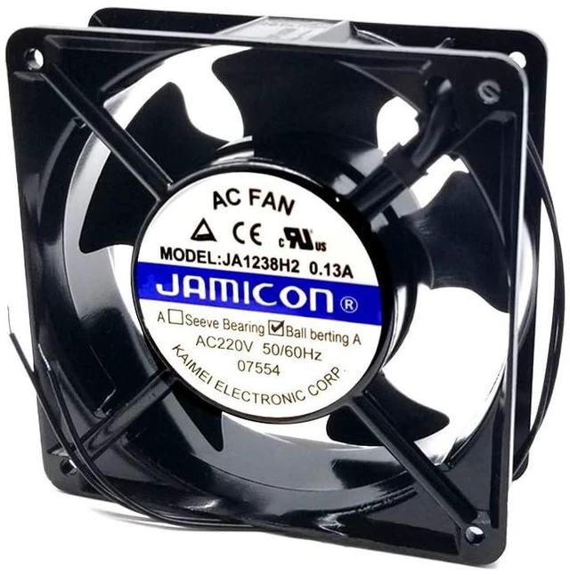 Main image of for JA1238H2 12038 120X120X38mm AC220V 0.13A 2Line Cooling Fan