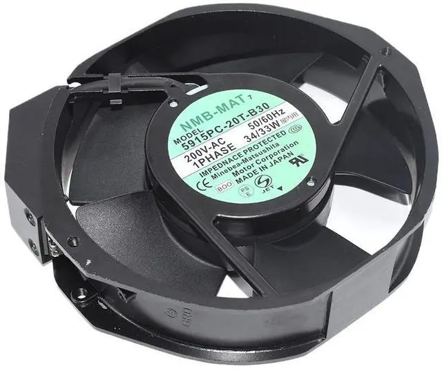 Main image of for 5915PC-20T-B30 200V 172 * 150 * 38MM 50/60Hz 34/33W Insert Tool High Speed Cooling Fan