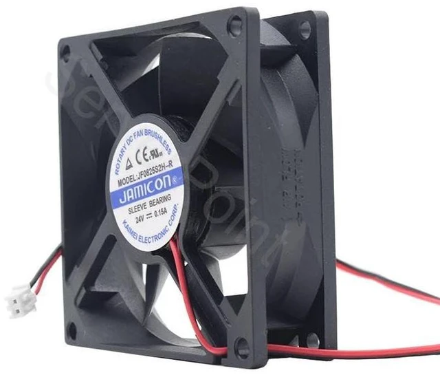 Alt view image 2 of 3 - for JF0825S2H-R 8025 8CM 80×80×25mm DC 24V 0.15A 2Lines Cooling Fan