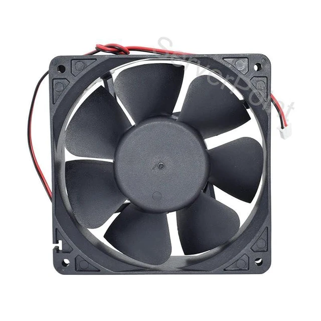 Alt view image 2 of 3 - for AFB1224SHE Cooler DC24V 0.75A 2Lines 120 * 120 * 38MM 12038 Square Cooling Fan
