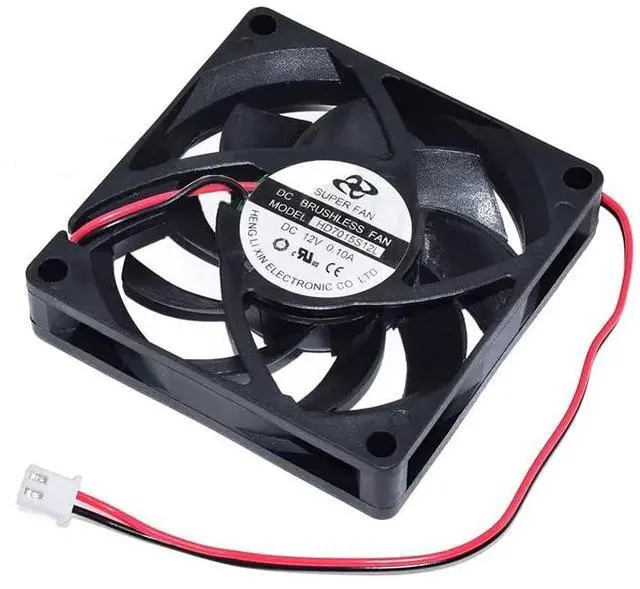 Main image of for HD7015S12L DC12V 0.1A 70 * 70 * 15MM 7CM 7015 2-Wire Cooling Fan