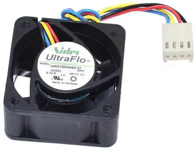 Main image of for U40G12BS4AB5-57 DC12V 0.12A 40 * 40 * 20MM 4020 4cm 4-Pin Cooling Fan