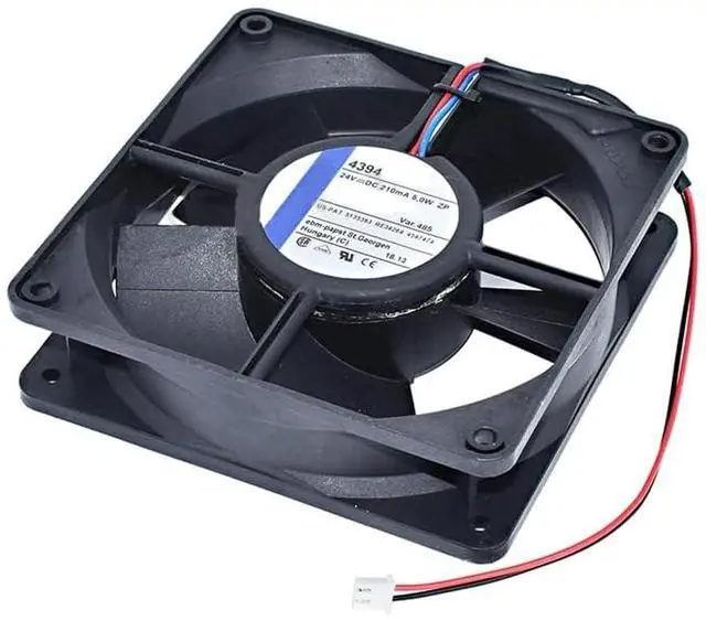 Main image of for 4394 DC210mA 24V 5.0W 120 * 120 * 32mm Two Wires Square Cooling Fan