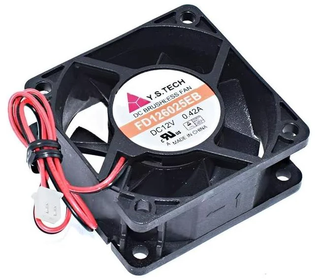 Main image of for FD126025EB Cooler DC12V 0.42A 6025 6CM Two Lines Square Cooling Fan
