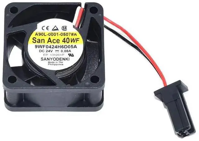 Main image of for 9WF0424H6D05A DC24V 0.08A 40 * 40 * 20mm Three Wires Square Cooling Fan